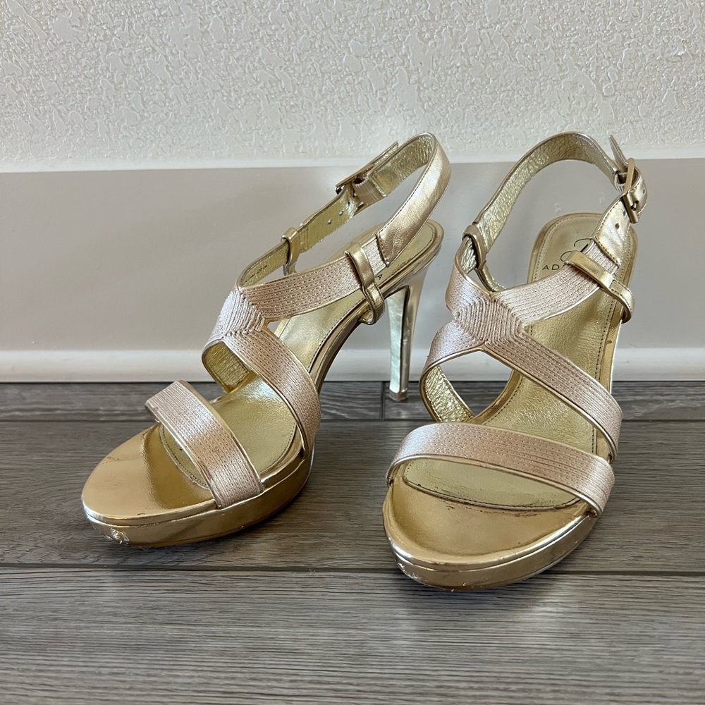 Adrianna Papell Gold Heels